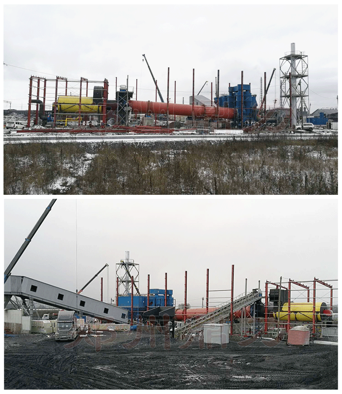 俄羅斯原煤烘干設備安裝