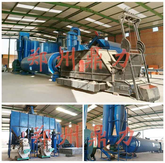 摩洛哥木屑烘干制粒生產線項目安裝中